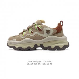 公司级 斐乐 女款老爹鞋 Fila Fusion 厚底增高百搭运动鞋 意大利百年经典运动品牌，网红单品 小红书推荐爆款 Fila斐乐新款小白鞋斐乐潮牌文化街头风