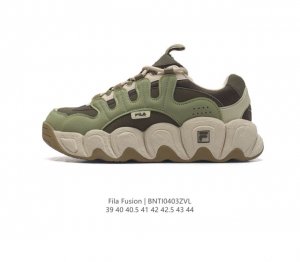 真标 斐乐 Fila Fusion 厚底增高百搭运动板鞋 意大利百年经典运动品牌 网红单品 小红书推荐爆款 Fila斐乐新款小白鞋斐乐潮牌文化街头风运动鞋 Fi
