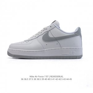 120 耐克 Nike Air Force 1 '07 Low 2025新年新款 空军一号含气垫 小白鞋 低帮百搭厚底增高休闲运动板鞋。柔软、弹性十足的缓震性能