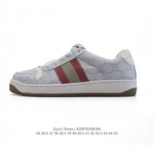 120 古驰男女鞋（Gucci） Screener系列做旧脏脏鞋时尚厚底增高复古板鞋潮运动鞋，复古学院风款式与融入怀旧运动服风格的面料风靡数十年，不同风格演绎出