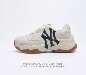 韩国mlb 男女复古老爹 Mlb Bigball Chunky Mono 复古印花 男女厚底增高纽约洋基队老爹运动休闲鞋 Mlb他们家老爹鞋一直都是深受大家喜爱
