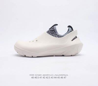 真标耐克 乔丹 Jordan System 23 可拆卸袜套一体式洞洞鞋 AJ 男女休闲鞋 货号 DN4890-001 尺码 40-47含半码 编码 XZLJ