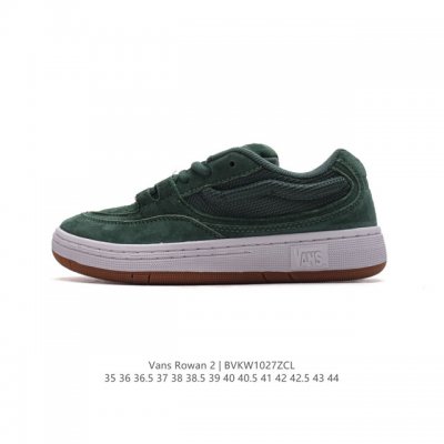 万斯 Vans Rowan 2 经典百搭 轻便舒适专业滑板鞋 低帮厚底增高运动鞋。鞋底处的小心机脚能很好的释放脚底压力。 类型：男女鞋 尺码：35 36 36.