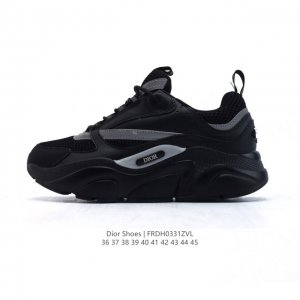 公司级 Dior 迪奥 高奢品牌 彰显高级气质 Dior 运动鞋低帮系列复古休闲鞋时尚慢跑鞋厚底老爹鞋圆头系带 运动跑鞋 生活休闲鞋 男款 时髦单品 时尚百搭