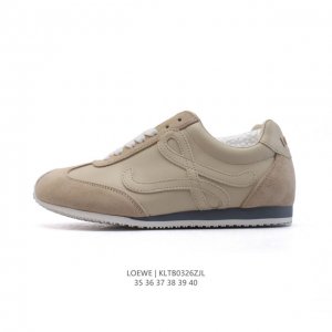 230 【公司级】Loewe/罗意威 Ballet Runner 皮革 简约圆头 系带 低帮 运动休闲鞋这双鞋是Loewe新发布的Ballet Runner 2