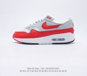 Nike Air Max 1 PRM 米红白复古休闲跑步鞋 官方同步上架真标原盒 原底原面 正确版型 货号 908375 103 尺码 36 36.5 37.