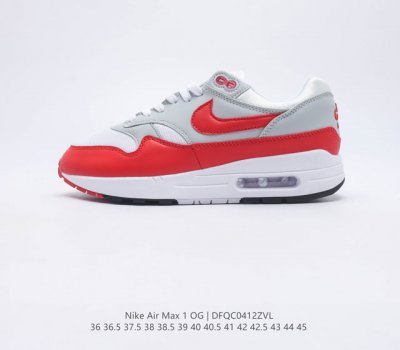 Nike Air Max 1 PRM 米红白复古休闲跑步鞋 官方同步上架真标原盒 原底原面 正确版型 货号 908375 103 尺码 36 36.5 37.