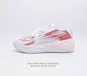 彪马 Puma 男士板鞋简约时尚低帮拼接厚底舒适耐磨all-Pro Nitro Team Puma篮球鞋 复合材料的应用 提供了出色的包裹锁定表现 系带系统也做