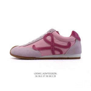 200 【公司级】Loewe/罗意威 Ballet Runner 皮革 简约圆头 系带 低帮 运动休闲鞋这双鞋是Loewe新发布的Ballet Runner 2