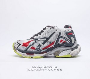OK版本 高奢品牌-巴黎世家BALENCIAGA Runner Sneaker Rose Pink Black 慢跑系列低帮复古野跑潮流姥爹风百搭休闲运动慢跑