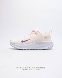 特价 耐克 Nike Reactx Infinity Run 4瑞亚机能风疾速系列越野缓震休闲运动鞋 公路跑步鞋带气垫厚底增高运动鞋 加宽前足设计和加厚泡绵层
