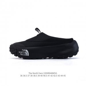 公司级 北面 北脸 The North Face 低帮保暖雪地靴冬款板鞋 毛毛虫一脚蹬 休闲拖鞋 复古百搭厚底增高运动板鞋。居家室内外秋冬一脚蹬保暖休闲面包鞋采