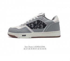 Dior Shoes 迪奥高奢品牌 冬季新款小白鞋 低帮松糕跟鞋 时尚板鞋 舒适脚感 厚底增高抗磨底 休闲百搭板鞋男女士运动鞋 类型 男女鞋 码数 36-45