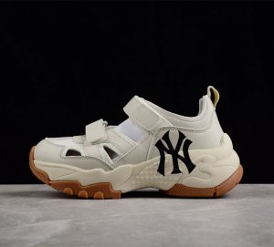 NY MLB Bigball Chunky Mask 纽约洋基队 增高厚底休闲夏日凉鞋 3ASDCH13350CRS 尺码 36 36.5 37.5 38 3