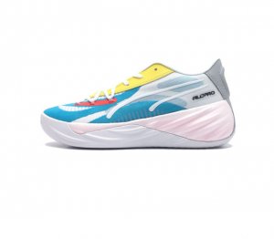 彪马 Puma 男士板鞋简约时尚低帮拼接厚底舒适耐磨all-Pro Nitro Team Puma篮球鞋 复合材料的应用 提供了出色的包裹锁定表现 系带系统也做