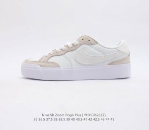 Nike 耐克 Sb Zoom Pogo Plus 男女子滑板鞋复古低帮休闲鞋青年学生运动鞋滑板鞋 新鞋上脚即可带来自然舒适的穿着感受 混合材料设计