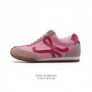 230 【公司级】Loewe/罗意威 Ballet Runner 皮革 简约圆头 系带 低帮 运动休闲鞋这双鞋是Loewe新发布的Ballet Runner 2
