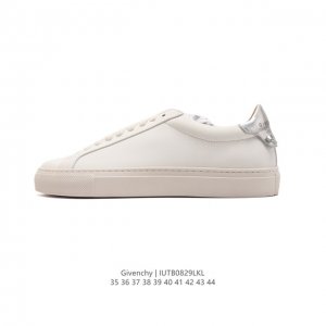 高奢品牌 Gvc纪梵希 男女士板鞋 Givenchy Urban Street Leather Sneakers时装百搭休闲皮革系带小白板鞋 时尚运动鞋 原版克