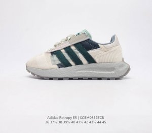 阿迪达斯 新款 三叶草 厚底 ADIDAS RETROPY E5 新款低帮经典运动鞋潮男女慢跑鞋 以70年代经典跑步鞋为灵感 新鲜演绎复古造型 搭载adida