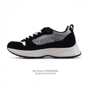 200 【公司级】Dior 迪奥 高奢品牌 彰显高级气质 Dior 运动鞋低帮系列复古休闲鞋时尚慢跑鞋厚底老爹鞋圆头系带 运动跑鞋 生活休闲鞋 男款 时髦单品