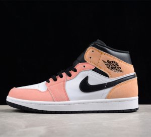 Cj版纯原 Air Jordan 1 Mid Aj1 乔1中性粉 中帮文化休闲板鞋 Dx4332-800 尺码 40 40.5 41 42 42.5 43 44