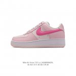 头层皮 耐克 Nike Air Force 1 '07 Low 空军一号含气垫 低帮百搭厚底增高休闲运动板鞋。柔软、弹性十足的缓震性能和出色的中底设计，横跨复古
