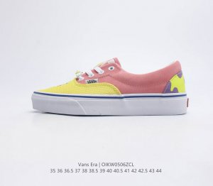 VANS范斯新品ERA防滑耐磨 男女同款低帮板鞋 潮流休闲帆布 海绵宝宝 工艺 硫化1比1 重量1比1 真标 原钢印 材质标 鞋型标 合格证 尺码 35 36