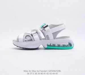 公司级 Nk Air Max Sol 夏季气垫运动凉鞋 大型泡棉中底搭配可见式 Air 气垫 翻玩人气运动鞋设计 让你从海滩到市区尽享轻盈舒适感受 网