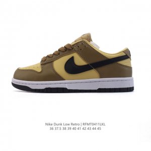 真标 耐克 Nike Dunk Low Retro 运动鞋复古板鞋 作为 80 年代经典篮球鞋款，起初专为硬木球场打造，后来成为席卷街头的时尚标杆，现以经典细节