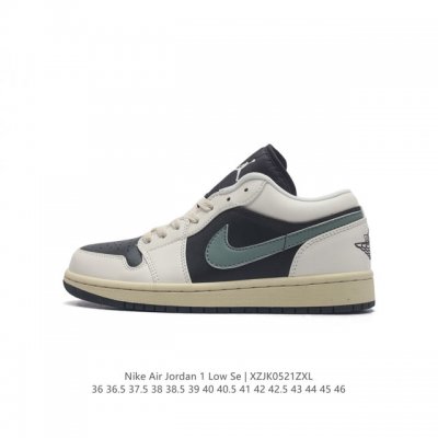 耐克 乔丹air Jordan 1 Low Aj1 乔1 乔丹1代aj1 低帮复古文化休闲运动篮球鞋。该鞋款从 1985 年元年款汲取设计灵感，焕新演绎简约经典