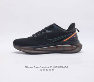 耐克 Nike 耐克正品air Zoom Structure 23 登月系列 男士运动跑步鞋透气缓震运动休闲鞋 选用织物与合成材质组合鞋面 脚感轻盈舒
