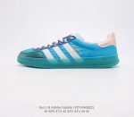阿迪达斯 Adidas originals x Gucci Gazelle 阿迪古驰联名经典休闲板鞋 复古男女运动鞋 融汇两个品牌丰富且历史悠久的典藏元素 a