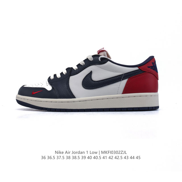 230 【公司级】耐克 乔丹Air Jordan 1 Low Aj1 乔1 乔丹1代Aj1 低帮复古文化休闲运动篮球鞋。从1985 年面世的元年款汲取设计灵感，