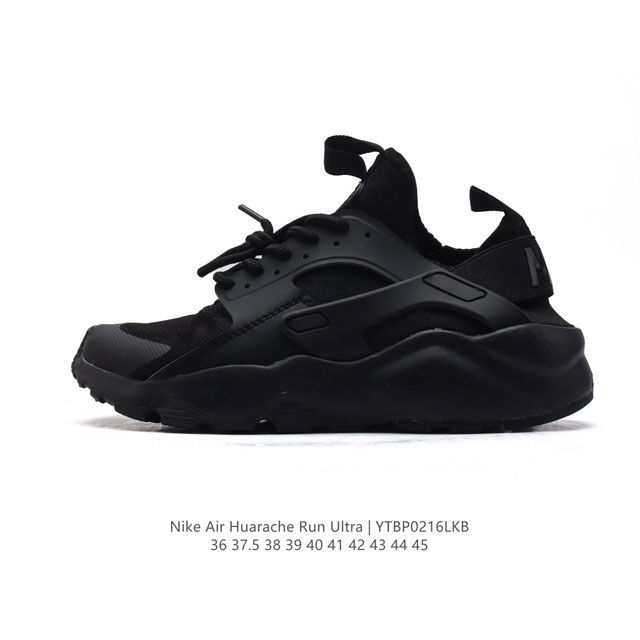 120 耐克 Nike Air Huarache Run Ultra 华莱士透气轻便运动运动休闲跑步鞋，搭载打孔泡棉和网眼鞋面，结合中底与外底一体式组合设计，为