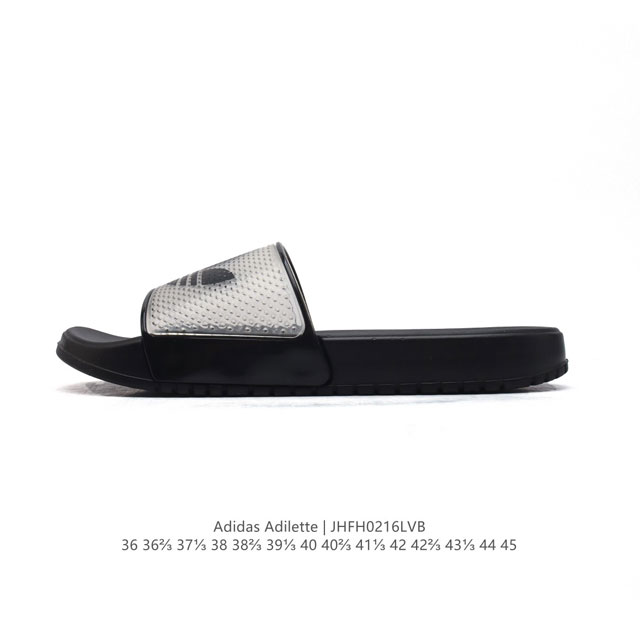 60 阿迪达斯/Adidas 阿迪三叶草拖鞋Adidas Adilette 沙滩凉拖鞋 夏季经典款拖鞋 情侣款软底 货号: Fu8296 尺码: 36 36 3