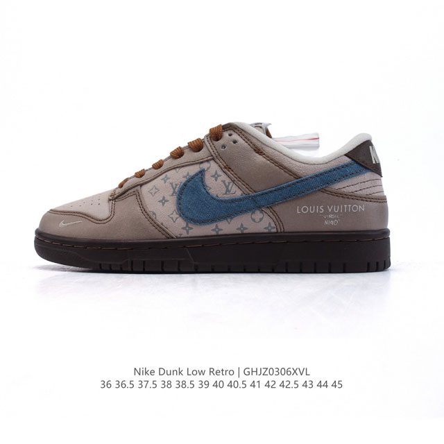 310 【公司级】耐克 Nike Dunk Low Retro 运动鞋复古板鞋。 作为 80 年代经典篮球鞋款，起初专为硬木球场打造，后来成为席卷街头的时尚标杆