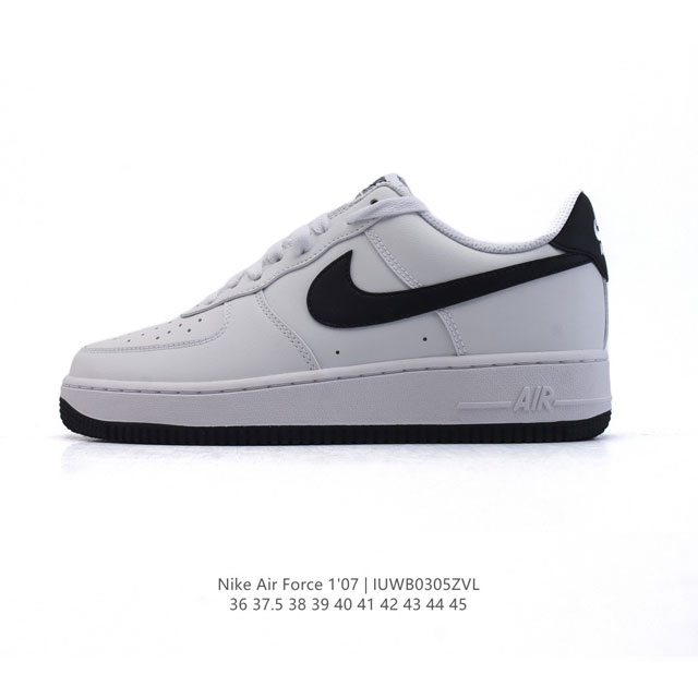 180 耐克 Nike Air Force 1 '07 Low 2025新年新款 空军一号含气垫 小白鞋 低帮百搭厚底增高休闲运动板鞋。柔软、弹性十足的缓震性能