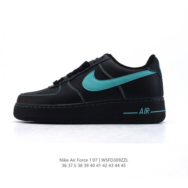 140 耐克 Nike Air Force 1 '07 Low 2025新年新款 空军一号含气垫 小白鞋 低帮百搭厚底增高休闲运动板鞋。柔软、弹性十足的缓震性能