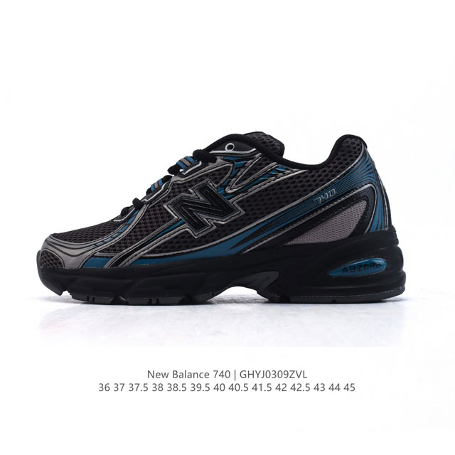 180 【公司级】New Balance Mr740 Nb新百伦系列复古老爹风休闲运动慢跑鞋。采用轻质牛剖革拼接透气网眼衬垫织物鞋面材质 T-Beam大底提供足 - 点击图像关闭