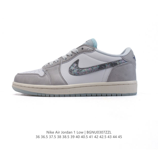 140 耐克 乔丹Air Jordan 1 Low Aj1 乔1 乔丹1代Aj1 低帮复古文化休闲运动篮球鞋。从1985 年面世的元年款汲取设计灵感，采用简洁大