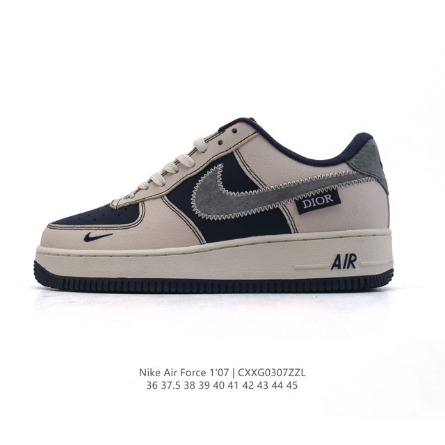 140 耐克 Nike Air Force 1 '07 Low 2025新年新款 空军一号含气垫 小白鞋 低帮百搭厚底增高休闲运动板鞋。柔软、弹性十足的缓震性能 - 点击图像关闭