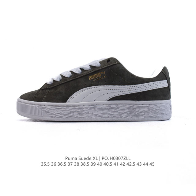 130 【高品质】彪马（Puma）休闲板鞋 Suede Xl系列经典翻毛皮厚底防滑耐磨舒适透气运动鞋 新年穿有型/时尚/穿搭/球鞋/穿搭/时尚/潮流/面包鞋