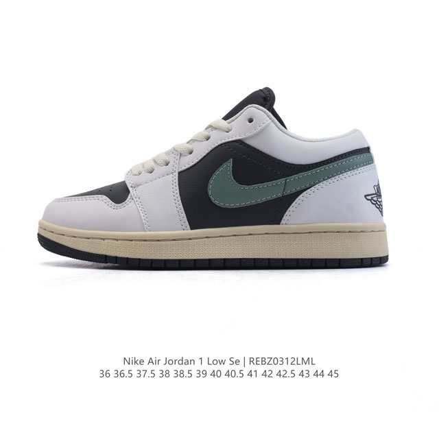 90 耐克 乔丹Air Jordan 1 Low Aj1 乔1 乔丹1代Aj1 低帮复古文化休闲运动篮球鞋。从1985 年面世的元年款汲取设计灵感，采用简洁大方