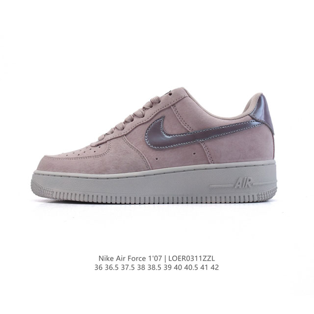 140 耐克 Nike Air Force 1 '07 Low 2025新年新款 空军一号含气垫 小白鞋 低帮百搭厚底增高休闲运动板鞋。柔软、弹性十足的缓震性能 - 点击图像关闭