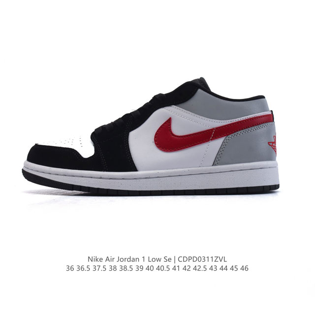 180 耐克 乔丹Air Jordan 1 Low Aj1 乔1 乔丹1代Aj1 低帮复古文化休闲运动篮球鞋。从1985 年面世的元年款汲取设计灵感，采用简洁大