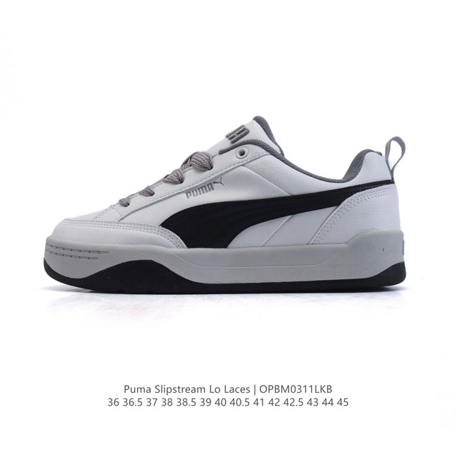 120 彪马(Puma)彪马跑步鞋 历久弥新的复古感，Puma Slipstream Laces 低帮耐磨新款 厚底增高皮面运动休闲板鞋。全新款 Slipstr - 点击图像关闭