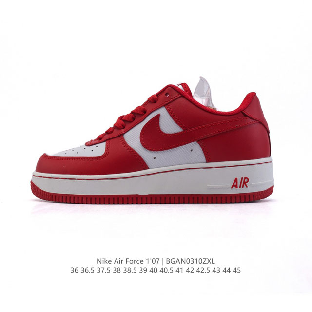 160 公司级 Af1耐克 新年限定 Nike Air Force 1 ‘07 Low 空军一号 红鞋子 厚底增高百搭运动板鞋 原楦头原纸板 打造纯正空军版型，