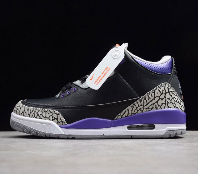 AJ3 Court Purple 黑灰紫 CT8532-050 36 36.5 37 38 38.5 39 40 40.5 41 42 42.5