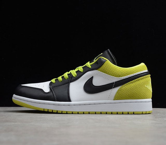 公司级 AIR JORDAN1 MID 8孔 AJ1低帮 黑白绿CK3022-003 40 40.5 41 42 42.5 43 44 44.5 45