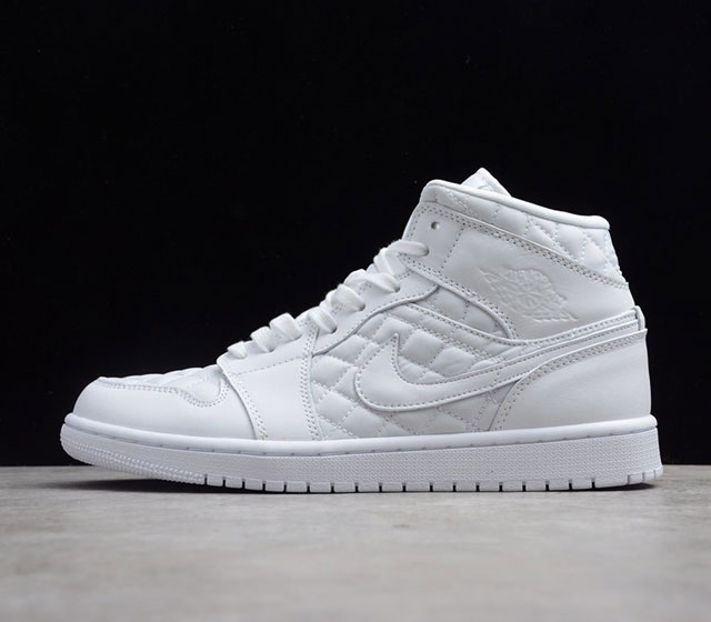 AJ1 MID 纯白菱格纹 DB6078 100 36 37.5 38 38.5 39 40 40.5 41 42 42.5 43 44 44.5 45 46